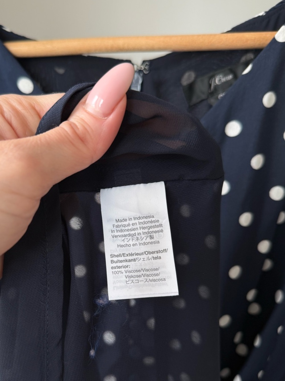 Petite Summer Polka Dot Mini Dress V-Neck Lightweight, J.Crew - Picture 11 of 11
